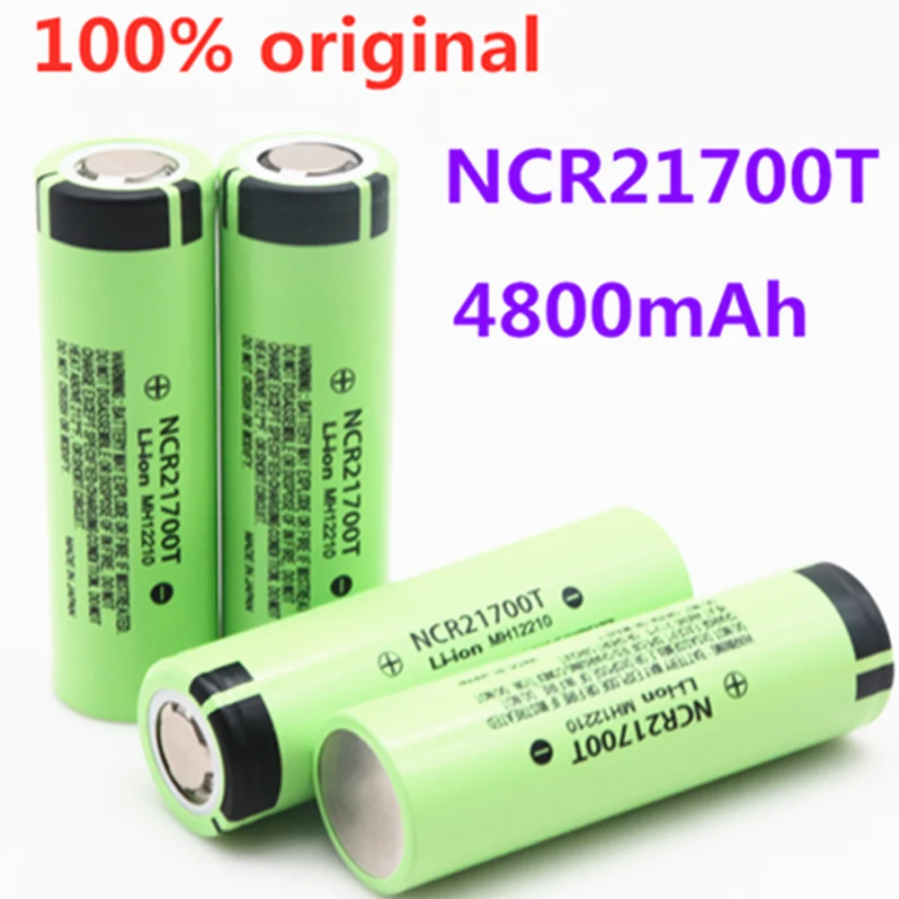 21700 NCR21700T Litija Akumulators 4800mAh 3,7 V 40A Augstas izlādes Akumulatoru Augsta drenāžas Li-ion Akumulators
