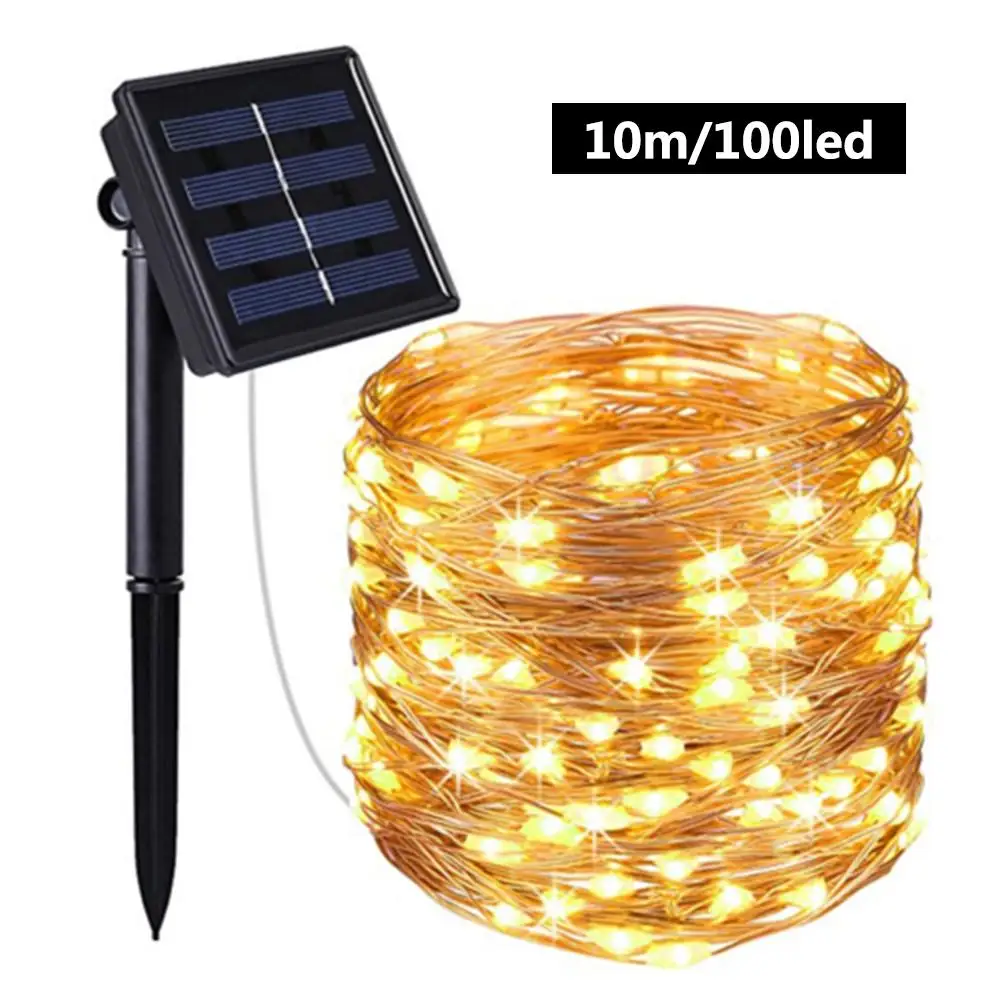 100 Brillia LED Āra Saules Lampas String Gaismas 60/100 Led Pasaku Brīvdienu Ziemassvētku Vainags Saules Dārza Ūdensizturīgs 6/10m