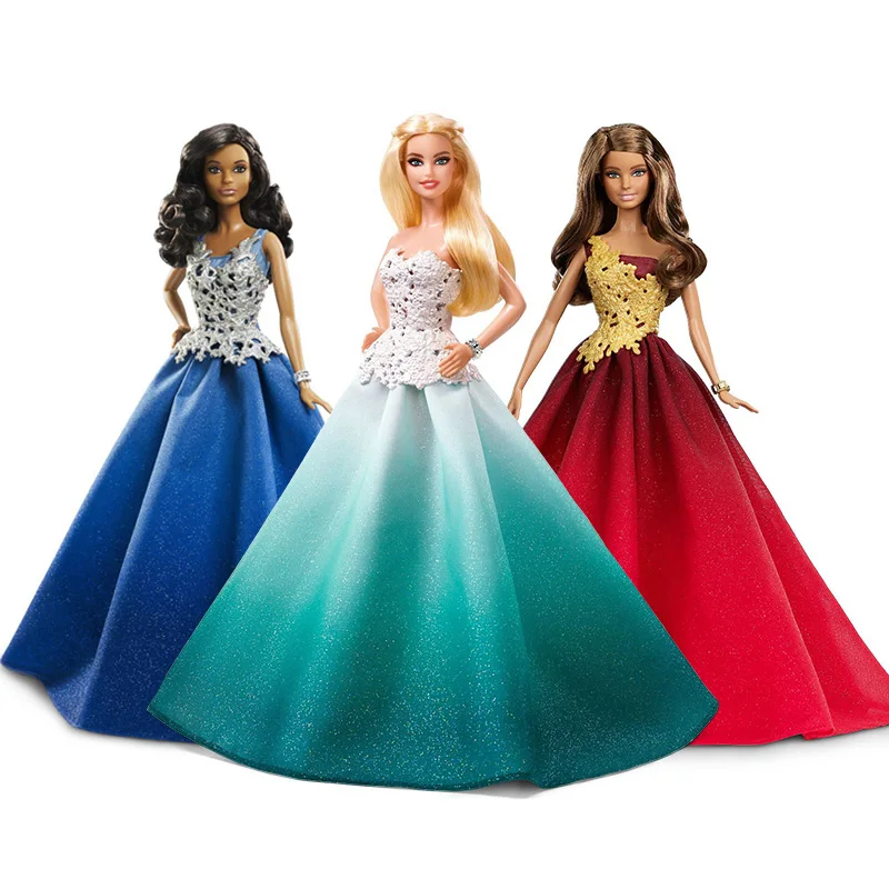 Patiesu Zīmolu Top Barbie 2016 Brīvdienu Lelles Meitenēm Princese Ziemassvētkos, Dzimšanas Dienas Rotaļlietas Meitenēm Sākotnējā Barbie Lelles