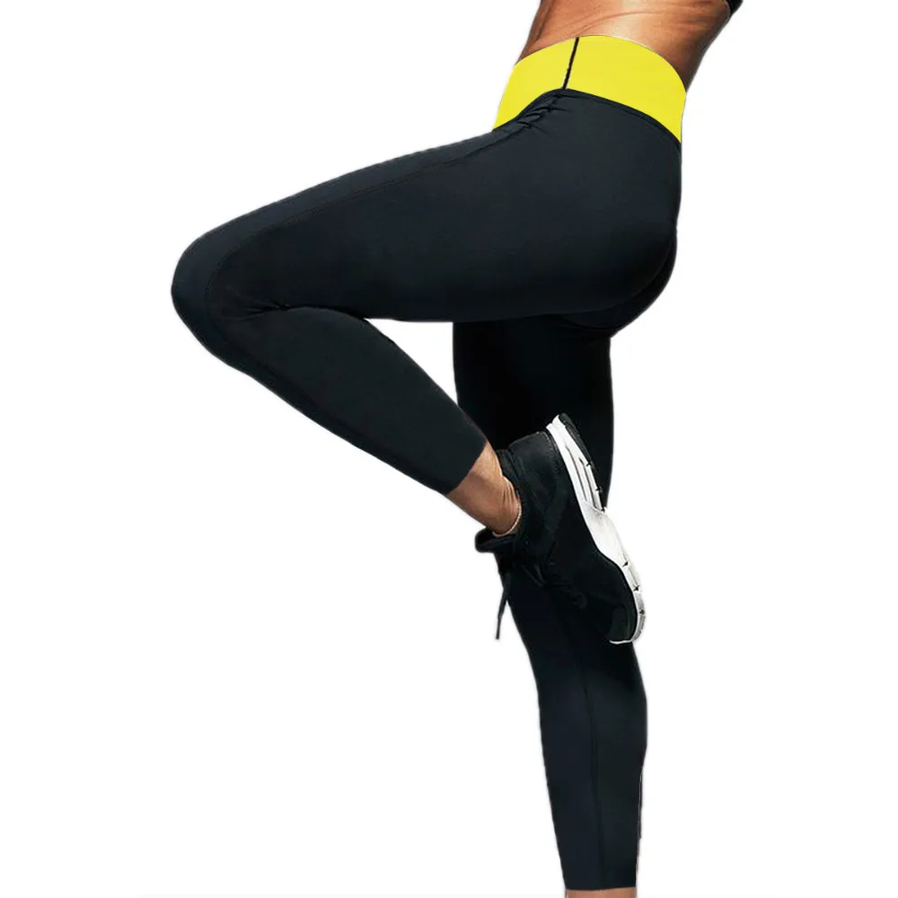 Ilgi Sauna Bikses Neoprēna Legging Kontroles Biksītes Fitness Body Shaper Slim Super Stiept Capri Bikšu Elsas Sieviešu Plus Izmēra
