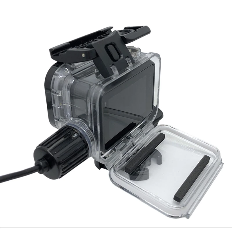 Par Go Pro Kameru Piederumi Chargering Ūdensizturīgs Korpuss Gadījumā Lādētāju apvalks Ar USB Kabeli, par Gopro Hero 7 6 5 Motocycle