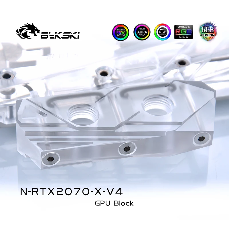 Bykski N-RTX2070-X-V4 Par NVIDIA RTX2070 Dibinātājs Izdevums 2060 Super Pilns Pārklājums GPU Ūdens Bloks, videokarte MOBO AURA SINHRONIZĀCIJA