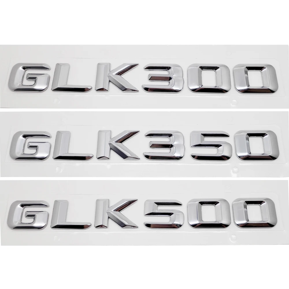 Par Mercedes Benz GLK Klases GLK300 GLK350 GLK500 X204 Chrome Numuru Vēstules Aizmugures Bagāžnieka Emblēmas Nozīmīti, Uzlīmi