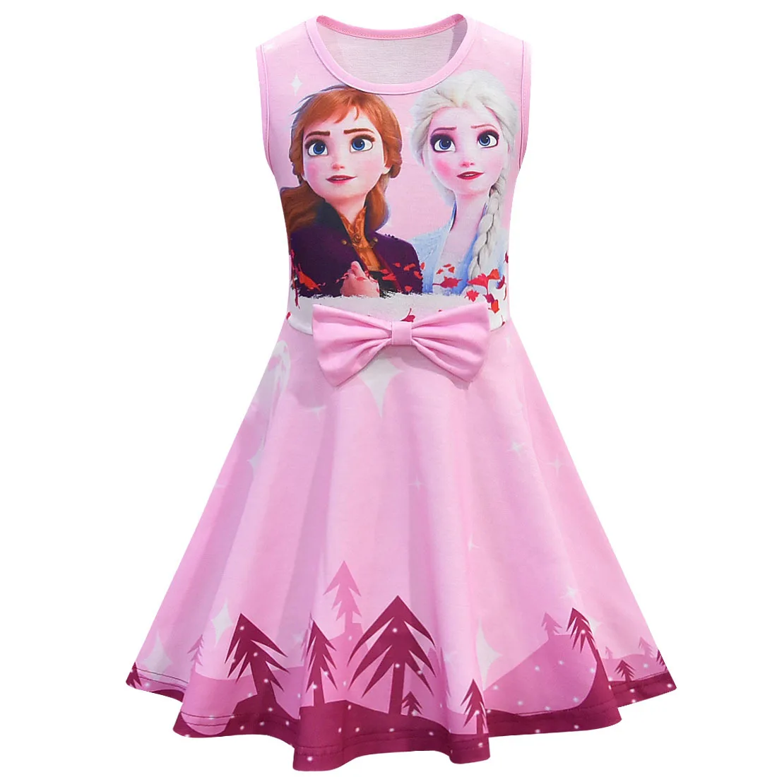 Disney Snow Queen 2 Saldētas Elza Anna Meitenes Princese Kleita Puses Dzimšanas Dienas Dāvanu Cosplay Kostīmu Drēbes Bērniem, Bērniem,