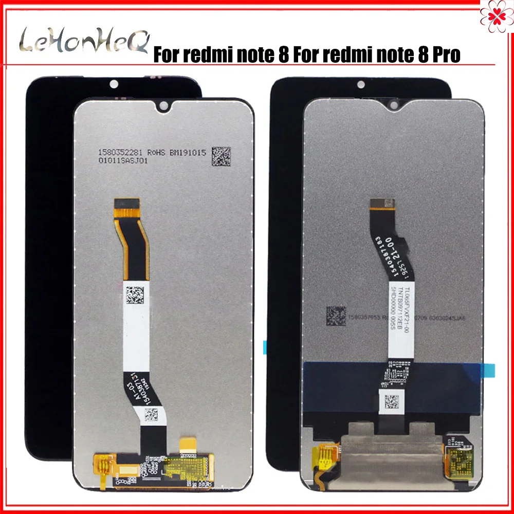 Par Xiaomi Redmi Piezīme 8 Pro LCD Displejs Ekrānā Pieskarieties Digitizer Montāža Redmi Note8, Ņemiet vērā, 8 LCD Displejs Remonta Daļas