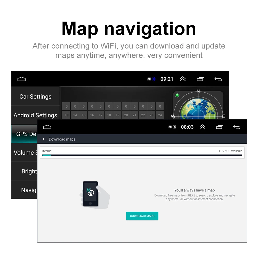 Podofo Android 8.1 Auto Radio Multimediju Atskaņotājs, GPS AutoRadio Tranzīta Fiesta Uzmanību Galaxy Mondeo Kodolsintēzes Kugas C-Max-S-Max