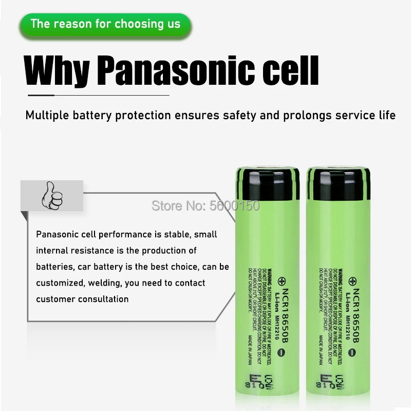 1GB Jaunu Oriģinālu Panasonic NCR18650B 3,7 v 3400mah 18650 Litija Akumulators NCR 18650B Klēpjdatoru Lukturīti šūnas