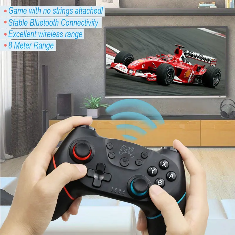 Wireless Gamepad Par Nintend Slēdzis Pro NS-Switch Pro Spēle kursorsviras Kontrolleri, Lai Pārslēgtos Konsoles ar 6-Asi Rokturis