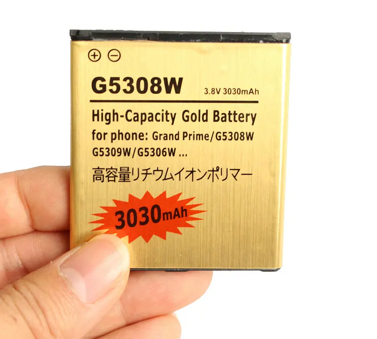 10pcs /daudz 3030mAh EB-BG530BBC Zelta Akumulators Samsung G5308W G5309W G530F G531H G5306 J5 J500 J500H J500F J3 J3109 J320