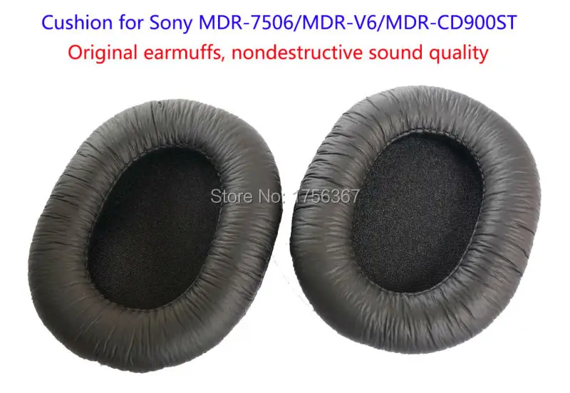 Oriģinālās austiņas, nesagraujošā skaņas kvalitāti Ausu spilventiņi nomaiņa (Spilvenu) par SONY MDR-7506 MDR-V6 MDR-CD900ST Austiņas
