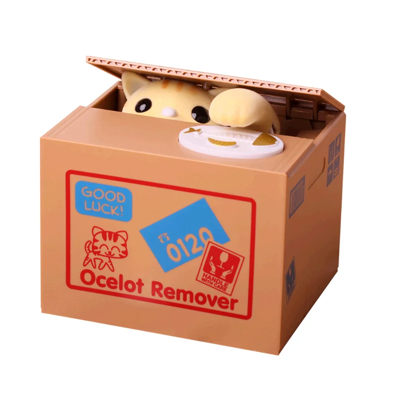 Panda Kaķis hief Naudas kastes, rotaļu cūciņa bankām dāvanu bērniem, naudas kastes, Automātiskā Nozaga Monētas Naudas Taupīšanas Lodziņā Moneybox