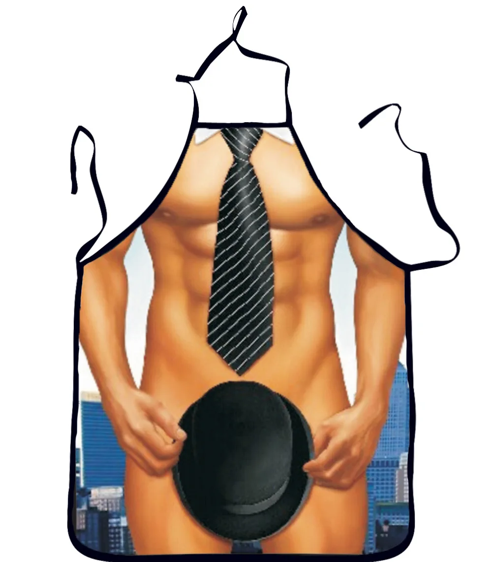 3D Smieklīgi Seksīgu Kailu Vīrieti, Priekšauti Sieviešu Priekšauts Vakariņas BBQ Puse Gatavošanas Priekšauts Pieaugušo Cepšanas Piederumi Funny Dāvanas Vīriešiem