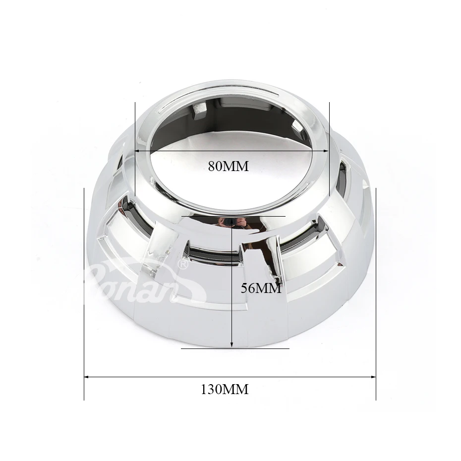 RONAN Auto Stils Vanšu Par Bi-Xenon Projektoru Lukturi Objektīvs DIY Segtu Lampas, hroma pārklājumu Maskas Hella Q5 Objektīvs
