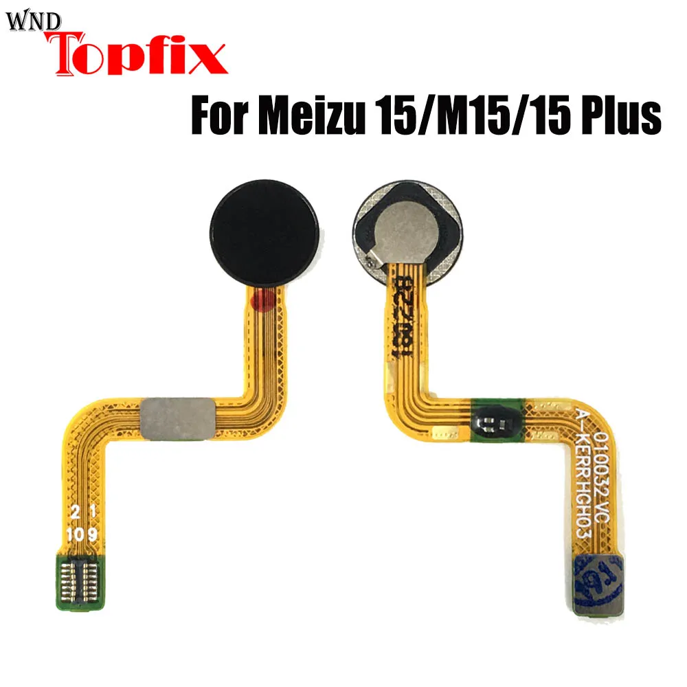 Par Meizu 15 M15 pirkstu Nospiedumu Pogu Flex Kabelis Sensoru Touch ID Meizu 15 Plus Pogu Home Flex Cable Rezerves Daļas 15 Lite