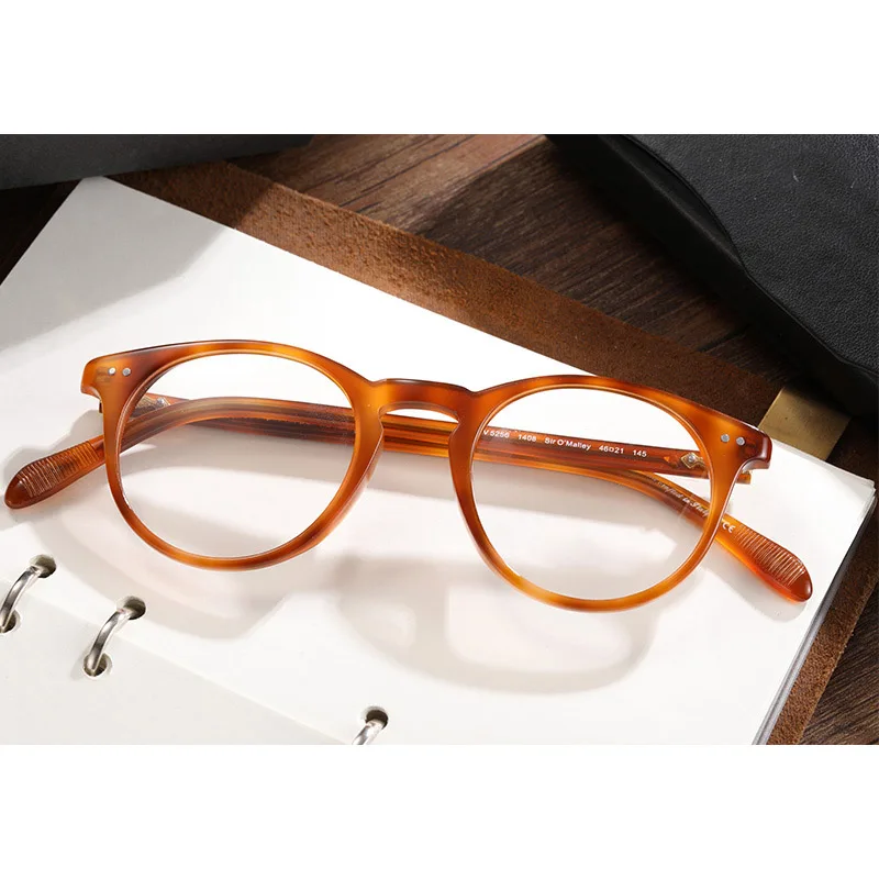 Vintage Kārta optiskās brilles Rāmis OV5256 augstākās kvalitātes skaidrs, objektīvs Vīrieši Sievietes Tuvredzība lasījumā Redzes Aprūpes Brilles