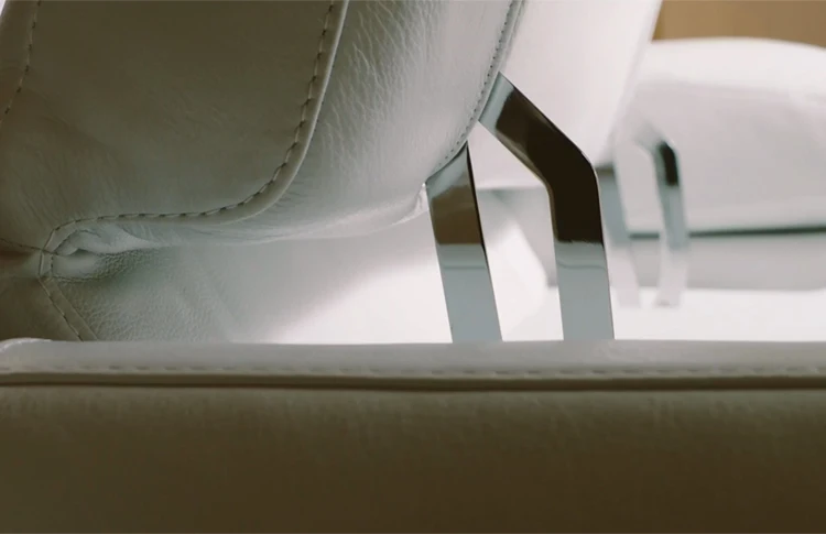 Elektriskā recliner atpūsties teātra dzīvojamā istaba Dīvāns gulta funkcionālā īstas ādas dīvāns Ziemeļvalstu mūsdienu Kino 3. sēdekļu 258x100cm