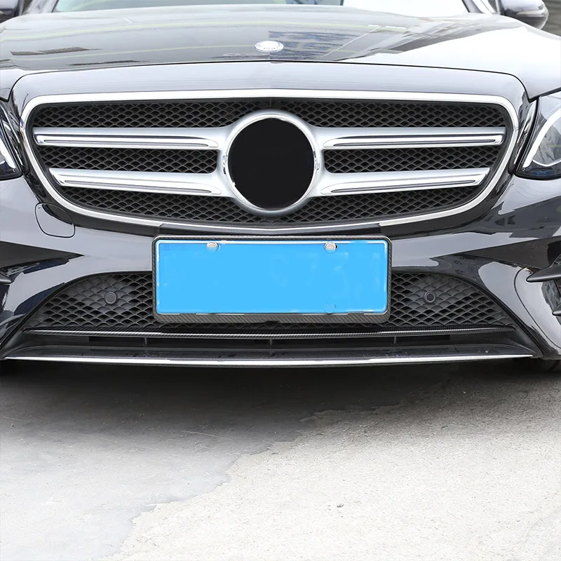 Oglekļa Šķiedras ABS Plastmasas Priekšējo Apakšā Grila Režģis Režģis Bufera augšējā Vāka Apdare Priekš Mercedes Benz W213 E Klases 2017-2019