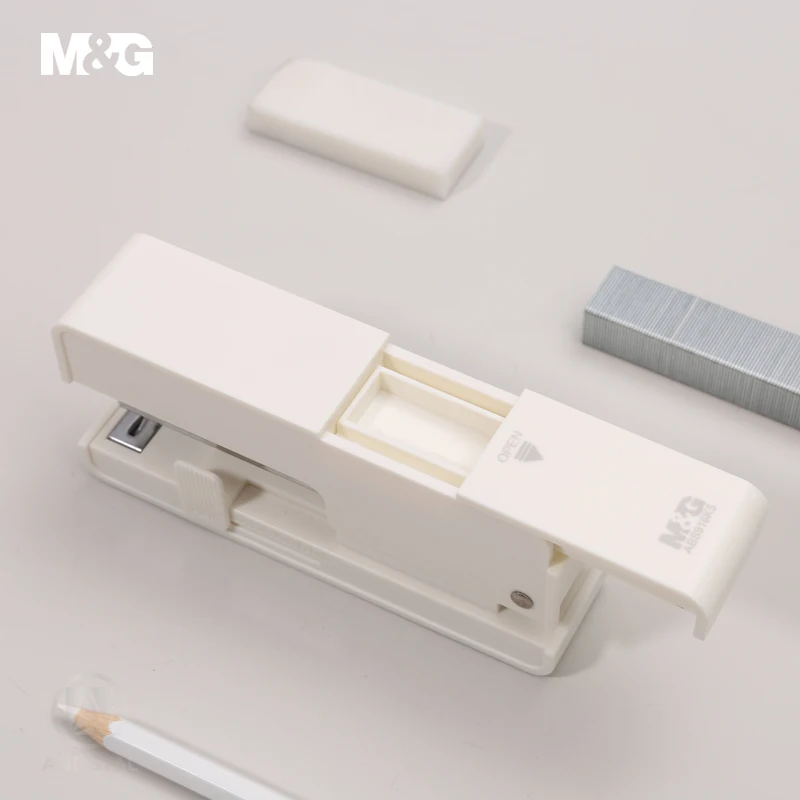 M&G Daudzfunkciju Dizainu Korejā Ļoti Vienkārša, Skavotājs, 25 Loksnes bez Piepūles Papīra Grāmatu Saistošs Skavošanas Mašīnas Biroja Piederumi