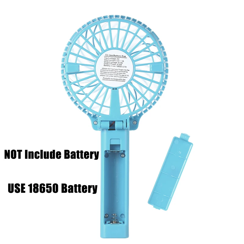 Mini Ventilators Pārnēsājamu USB Akumulatora Ventilatoru Saliekami Gaisa Kondicionēšanas Fani Salokāms Cooler Mini Darbināmi Rokas Dzesēšanas Ventilators