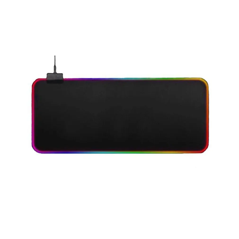 LED Gaismas Spēļu Pele Spilventiņu RGB Lielu Gaismas Tastatūras Vāciņš neslīdoša Gumijas Pamatne Datoru Paklāju Galda Paklājiņš PC Game Mouse Pad
