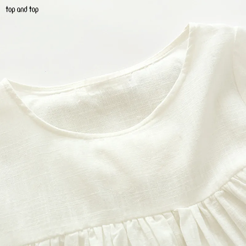 Top un Top Vasarā Bērniem Meiteņu Apģērbu komplekti, no Kokvilnas, Nieru Piedurknēm balts t krekls +bikses Bērniem, drēbes uzvalku
