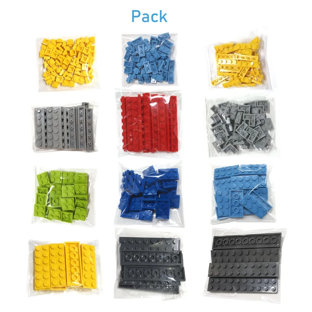 40PCS/daudz DIY Celtniecības Bloki, 2x6 Punkti 12 Krāsas Radošās Izglītības Ķieģeļi Izmērs ir Saderīgs Ar lego Rotaļlietas Bērniem
