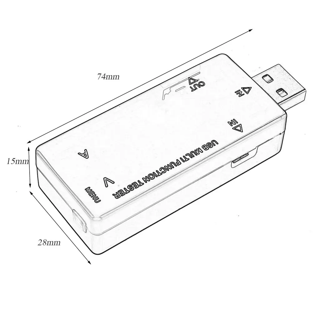 Profesionālās Saprātīga USB2.0 Spriegums Ammeter Mobilo Jaudas Tests Detektoru Akumulatora Jaudu un Testeris KWS-A16