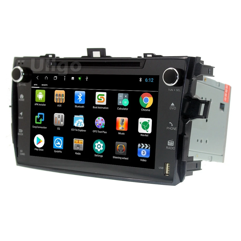 Octa Core Android 8.1 Auto DVD GPS Toyota Corolla 2006-2011 Automašīnas Vadītājs Vienība ar BT Radio Wifi Spogulis-link