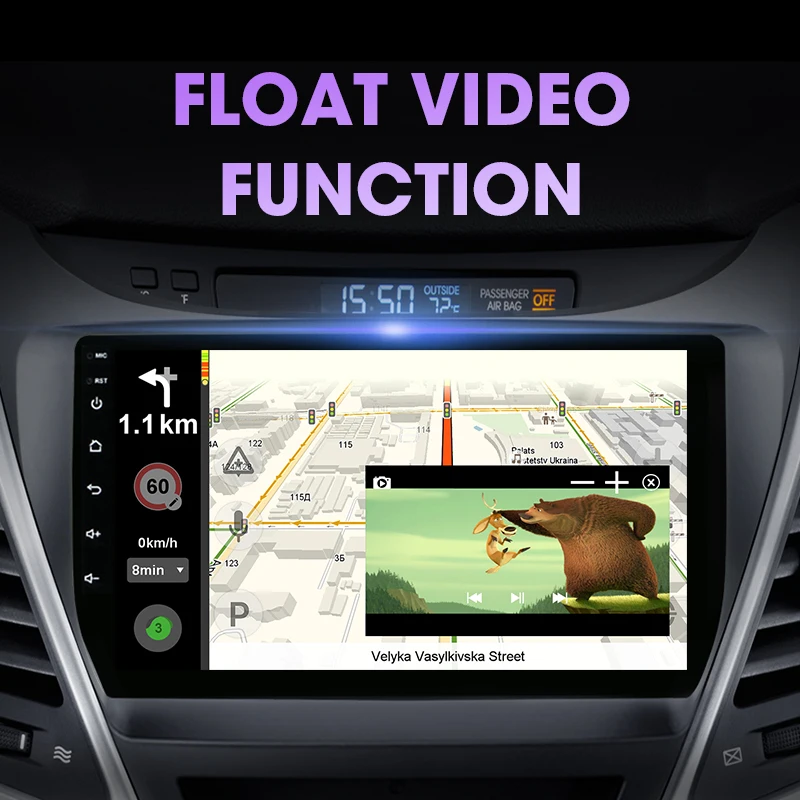 JMCQ 8-Core Carplay Auto Radio Hyundai Elantra. - 2016. Gada Multimidia Video Atskaņotājs 2 din 4G, Wifi, Android 9.0 4+64G Split Screen