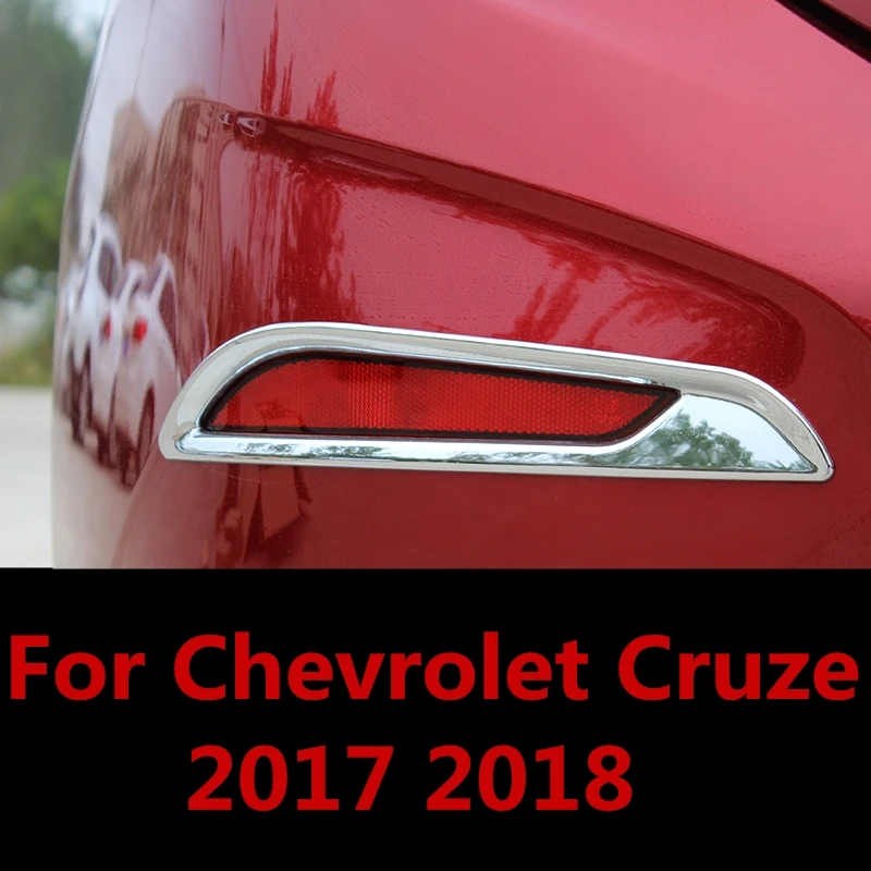 Par Chevrolet Cruze 2017 2018 Automašīnas Aizmugurējais Miglas lukturi Segtu Apdares Lentes ABS Chrome Frame Lampas, Auto-stils Sloksnes Ārējo apdari