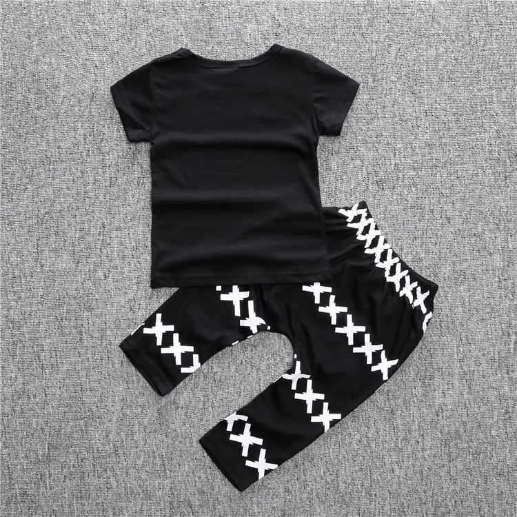 2020. gada Vasaras Puiku Apģērbu Zīmols Bērniem T-krekls+Bikses Apģērbu Komplekti Karikatūra Jenots Iespiesti Treniņtērpi Jaundzimušo Bērnu Komplekti