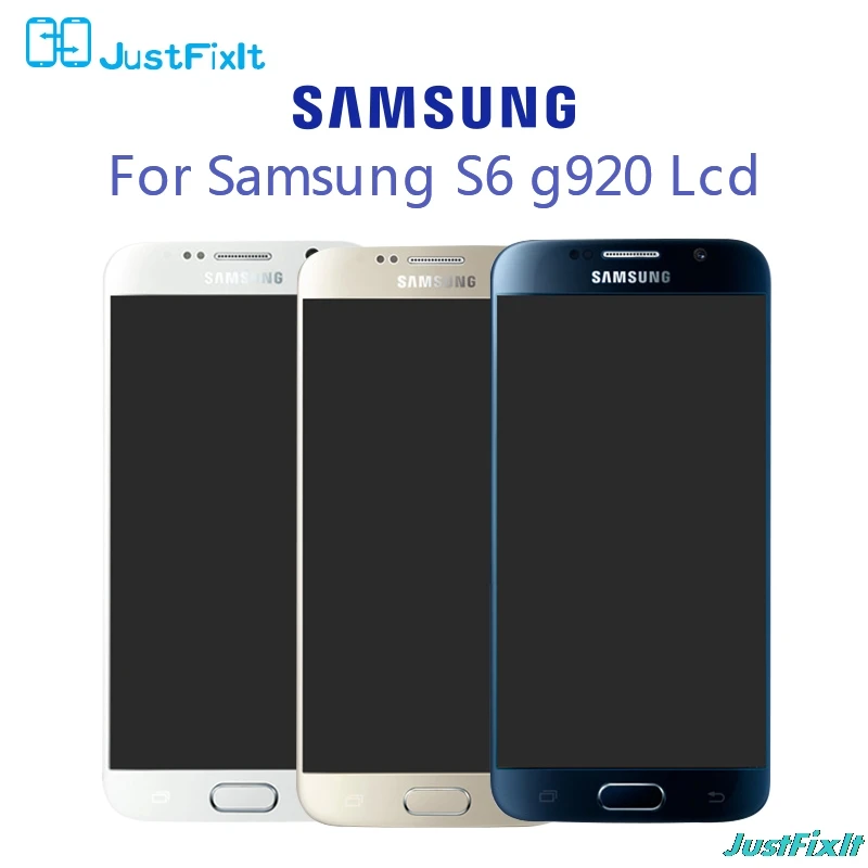 Oriģināls Pārbaudīta Super amoled Samsung Galaxy S6 G920F burn-ēnu Lcd Displejs, Touch Screen Digitizer Montāža +rāmis
