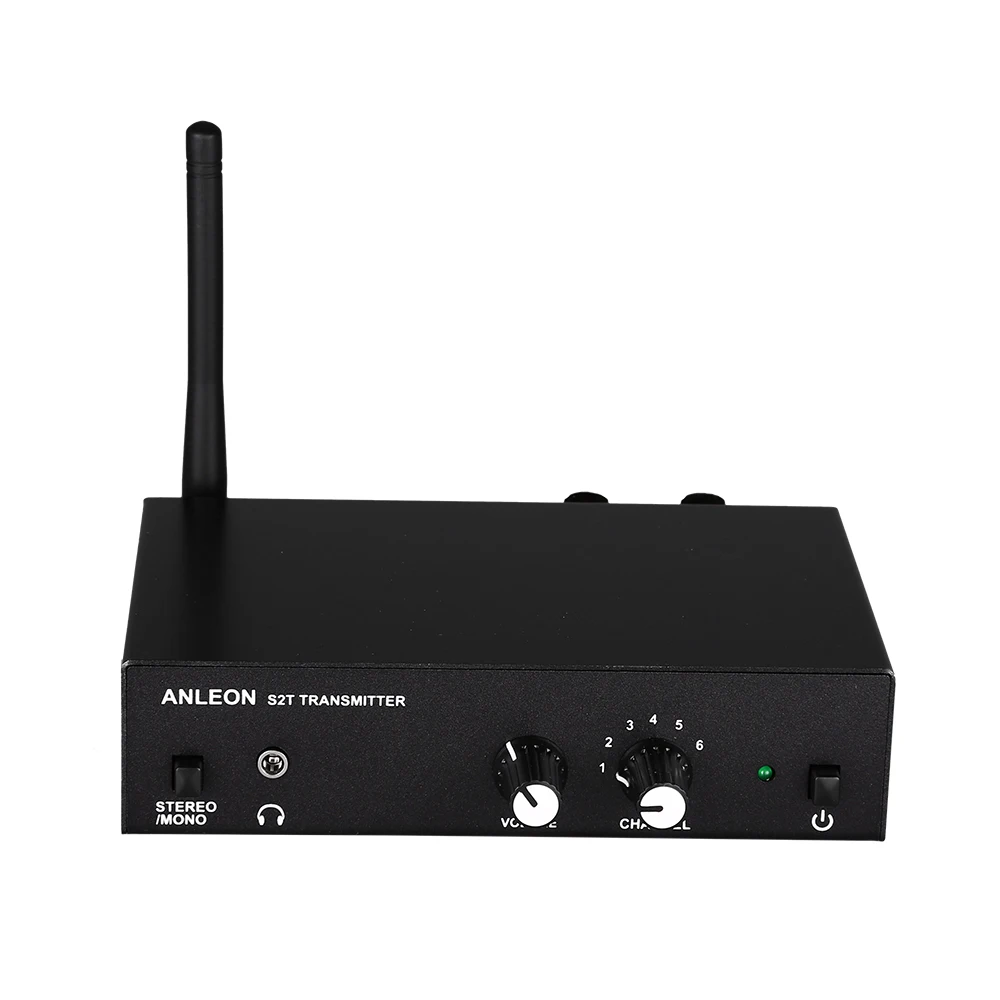 Par ANLEON S2 Stereo Bezvadu Monitora Sistēma, Bezvadu Austiņas Mikrofons ar Raidītāju Sistēmas 561-568Mhz 100-240V NTC Antenas Komplekts