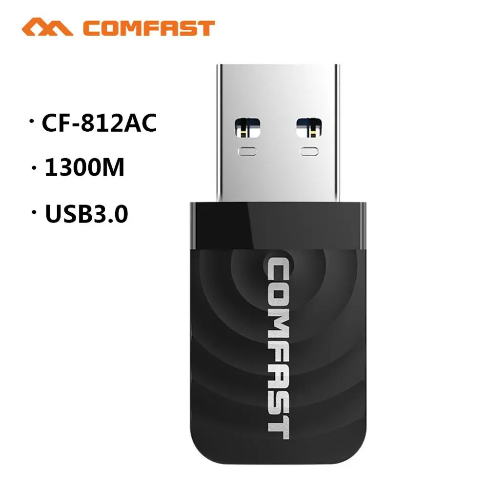 COMFAST KF-812AC Bezvadu Wifi Adapteri 1300Mbps USB 3.0 Anti-Krekinga Tīkla Karte divjoslu WiFi Dongle Adapteri, Uztvērējs