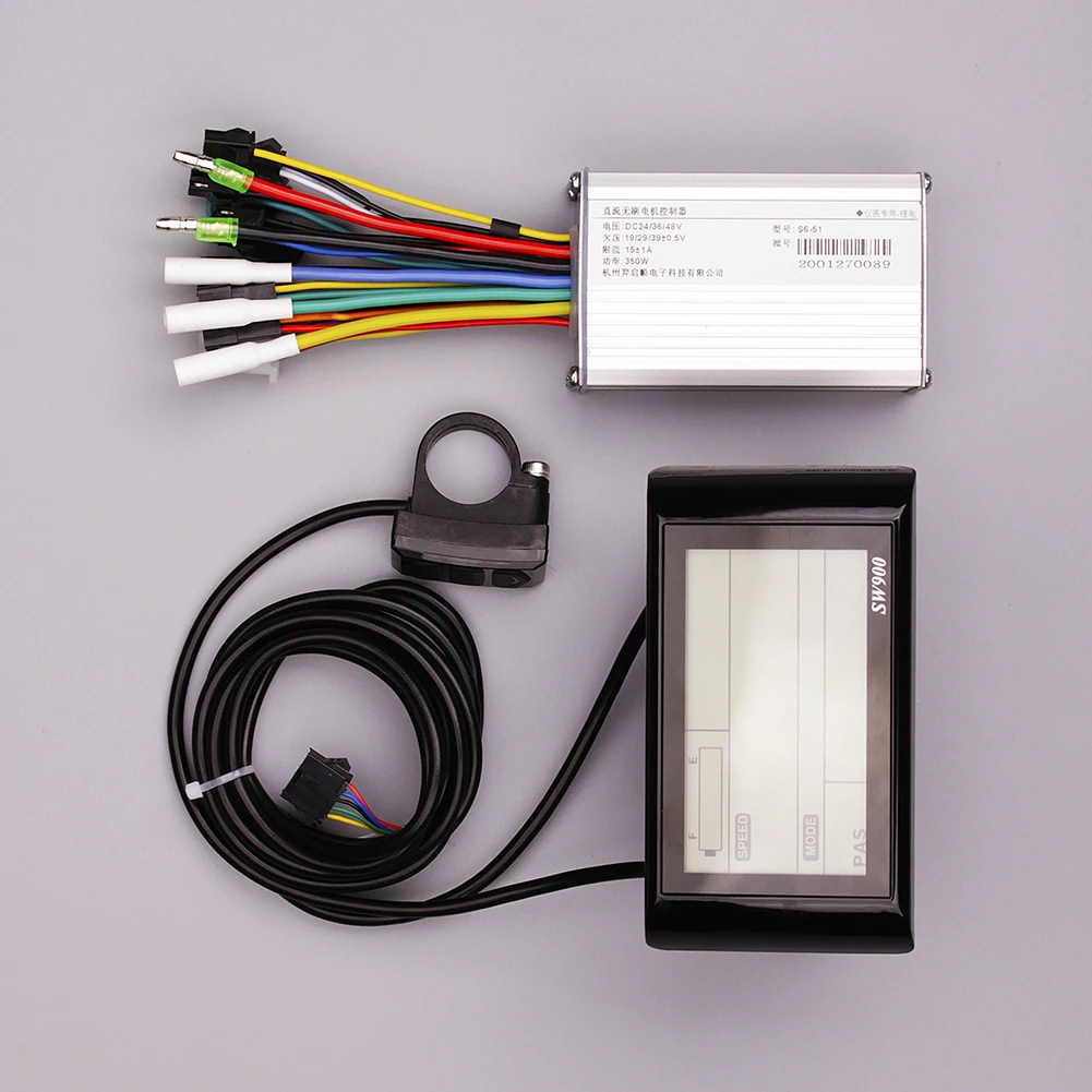 1Set CSC Ebike Dual Režīmā Kontrolieris Un SW900 Displejs MTB/Tauku Elektrisko Velosipēdu 24V 48V 250W Kontroles Slēdzis