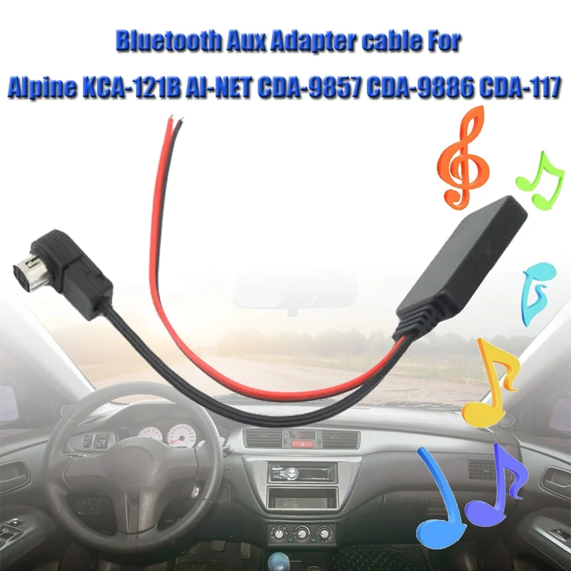 Auto Bezvadu Bluetooth Modulis Mūzikas Adapteri, Autonoma Uztvērējs Aux o Alpu 121.B 9857 9886 117