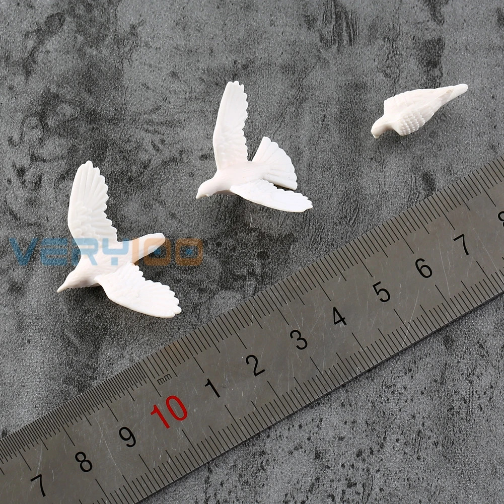20pcs plastmasas Putni, Mazi attēls Rotaļlietu balodis putns miera Ainavu Izvietojumu