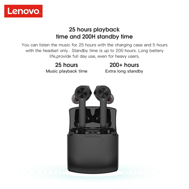 Sākotnējā Lenovo HT20 TWS Taisnība Bezvadu Bluetooth 5.0 Earbuds ar Papildus bass Bezvadu Austiņas Trokšņu Slāpēšanas Spēļu Austiņas