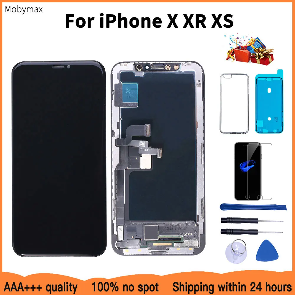 AAAA Jauno OLED Lcd iPhone X XR Displejs Vairumtirdzniecības Cenu No Rūpnīcas, Displejs, iPhone XS Ekrāna Testa Labs 3D Touch