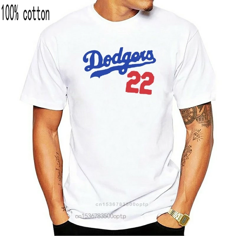 LA DODGERS KERSHAW Džersija T-Krekls 22 Pelēks - Vīriešu XL Sga Jaunas