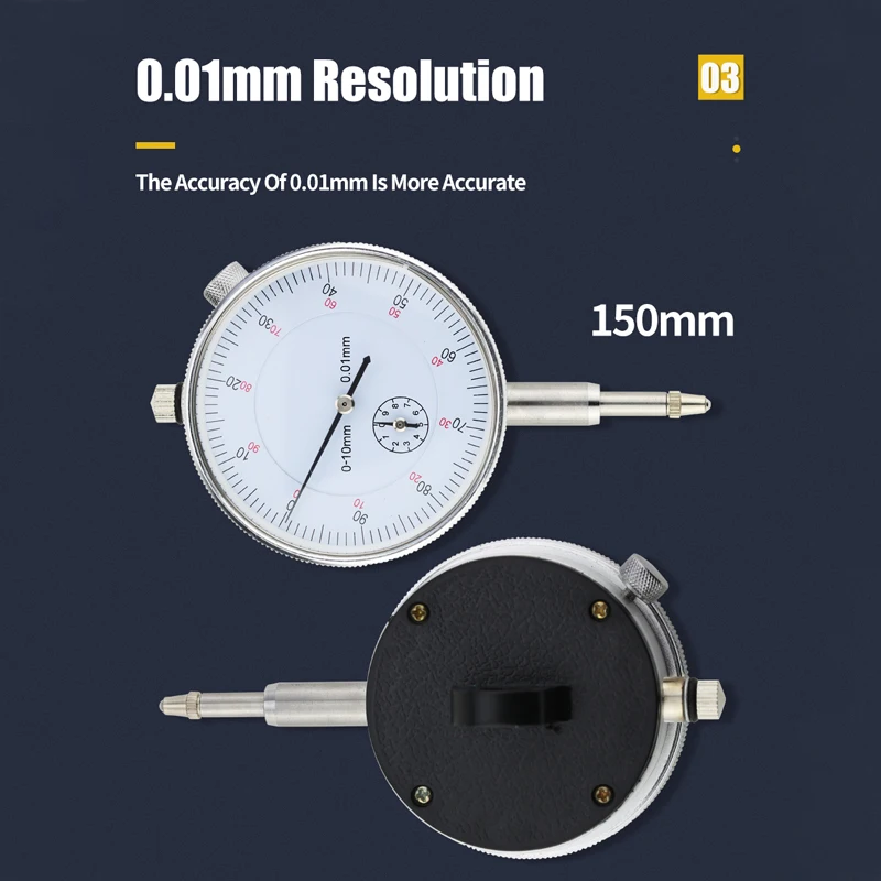 0-10mm 0.01 mm Skalas Rādītājs Rādītājs Mērītāju, kas Precīzi 0.01 mm Izšķirtspējas Indikators Platums Mesure Instrumentu Rīks, ar Alumīnija Sakausējuma Gadījumā