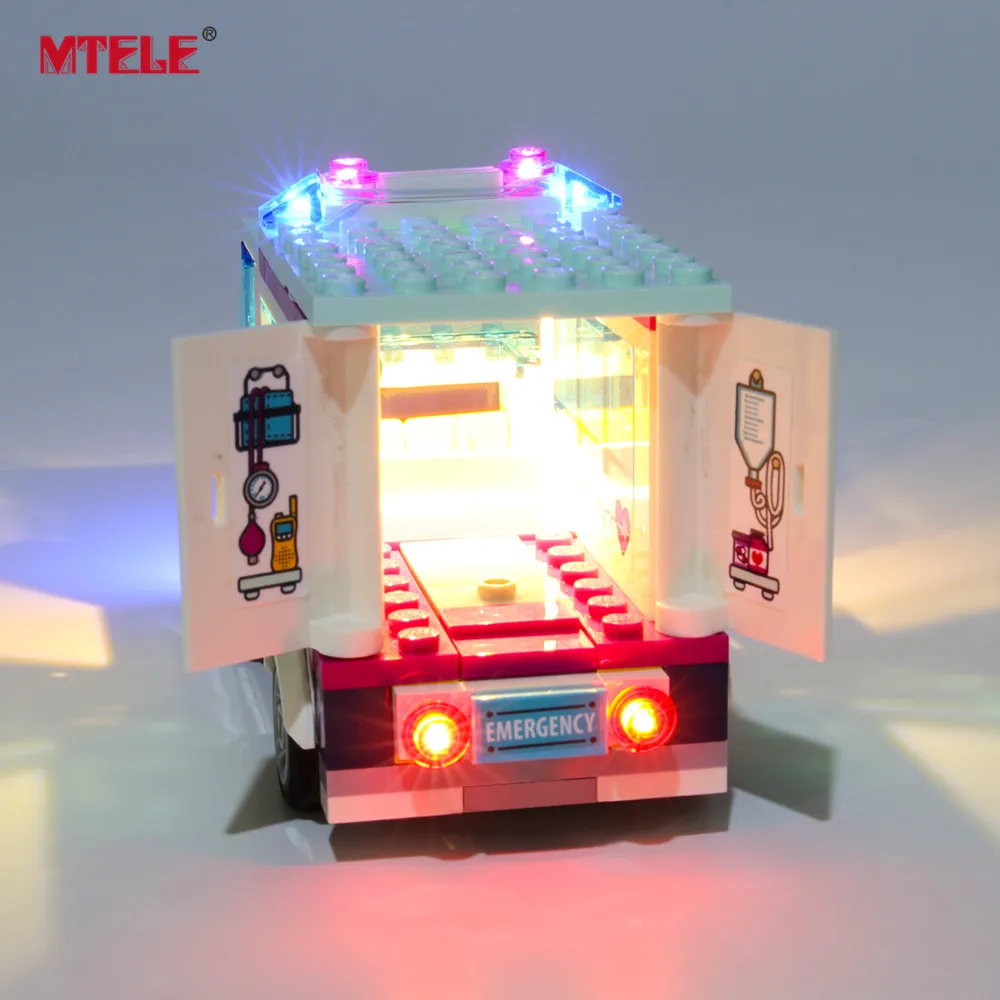 MTELE Zīmola LED iedegties Komplekts Draugiem Sērijas Heartlake Slimnīcā Compatile Ar 41318, neietver Modelis)