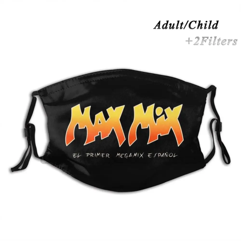 Max Mix - Max Mūzikas Mazgājams Atkārtoti Moderns Mutes, Sejas Maskas Ar Filtriem Bērnu, Pieaugušo Megamix Megamixes Sajaukšanas Italo Dīdžejs