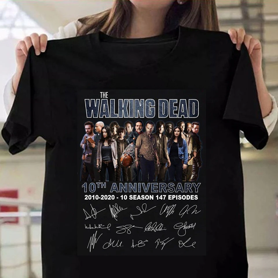 Walking Dead Iespiests T-krekls Sievietēm Vasarā T Krekls korejas Apģērbu Plus Siz Camisas Mujer Harajuku T 90s Gadījuma TopsTees