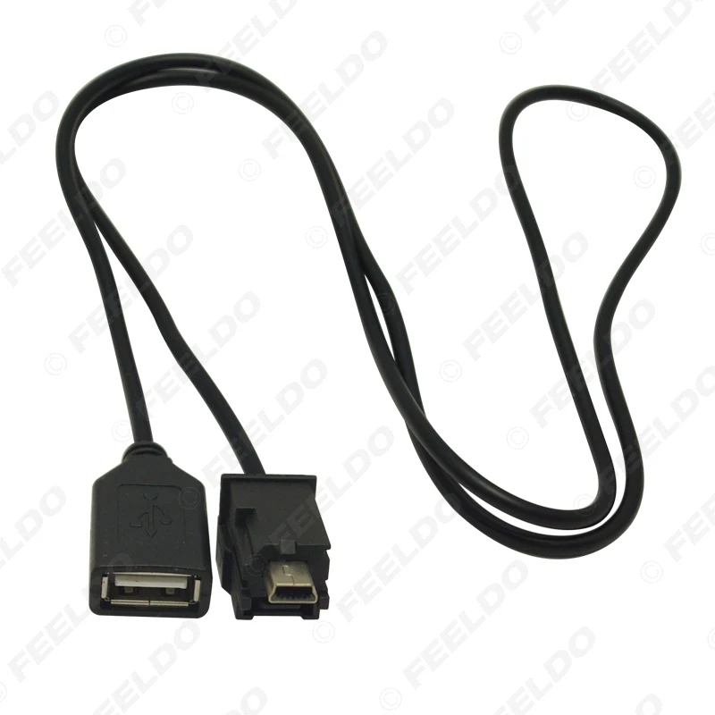 FEELDO 1PC Auto Audio Radio, USB uz Mini USB Portu Switch Kabeļa Adapteris priekš Nissan X-Trail Tenna Bluebird Sylphy #CT5661