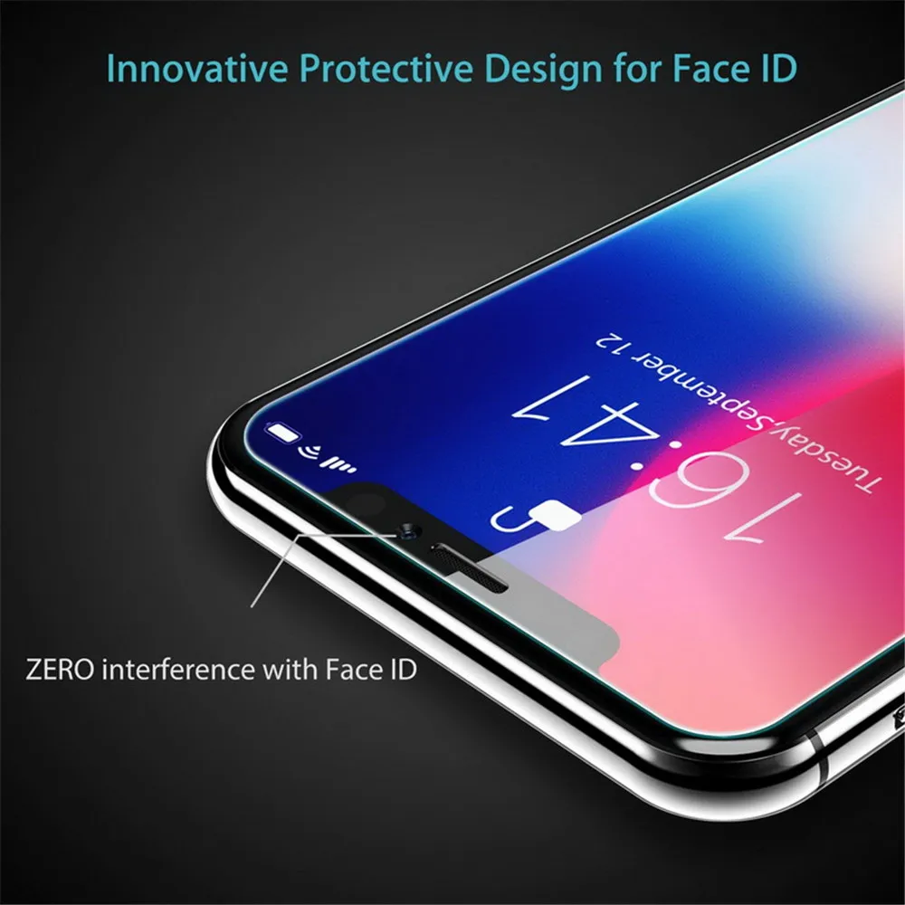 HD caurspīdīgs rūdīts filmu 10D iPhone 11 Pro Max anti-fingerprint screen protector for iPhone 8 plus 6s 7 XS XR SE 2020