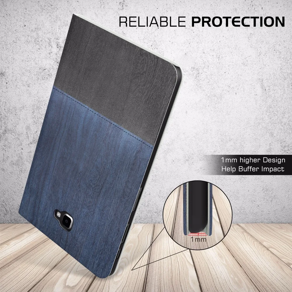 Moko Case for Samsung Galaxy Tab 10.1 - Viegls Stāvēt Nulles Pierādījumu Folio uz Lietu Aizsargs Turētājs w/Auto Wake Gulēt