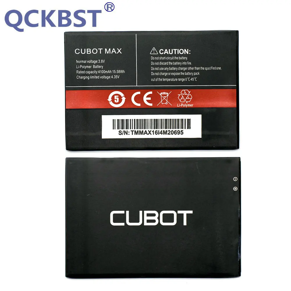 QCKBST Jaunu Cubot MAX 4100mAh Akumulatoru CUBOT MAX Tālruņa Oriģinālā Rezerves Akumulatoru krājumu Uzskaites kodu