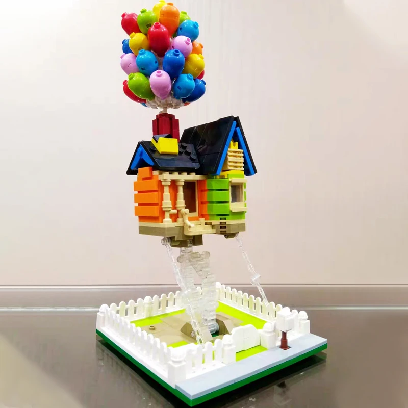 Autors sērija Balonu Māju Celtniecības Bloki 3D Modle Ķieģeļi Peldošās Balonu Māja Rotaļlietas Zēniem Ziemassvētku Dāvanu