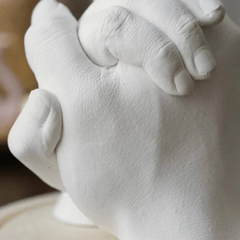 3D Roku darbs Mini Handprints Pēdas Modelis Pulveris Dāvanas Pelējuma DIY Roku, Kāju Liešanas Komplekts Klons Pulveris Uzstādīt HYD88